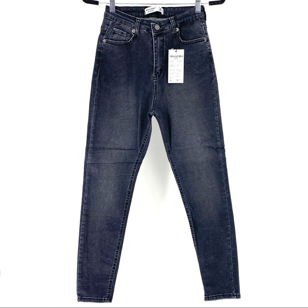 Miss Kubra Women's High Rise Jeans Black Wash